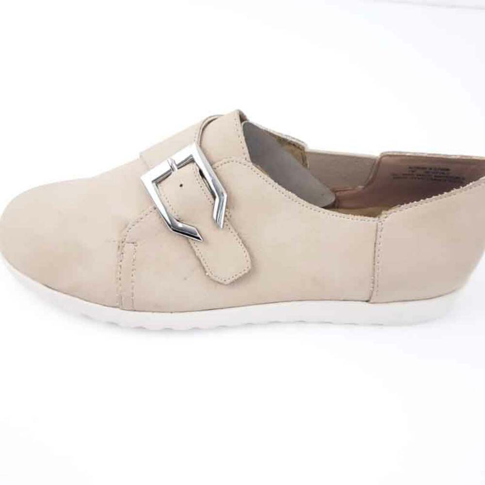 NEW Comfortview Noemi Flat Beige Natural Comfort Shoe 7M, Slipon, Padded Insole